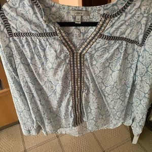 Jcrew long sleeve printed